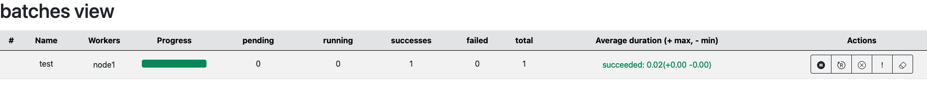 batch screen